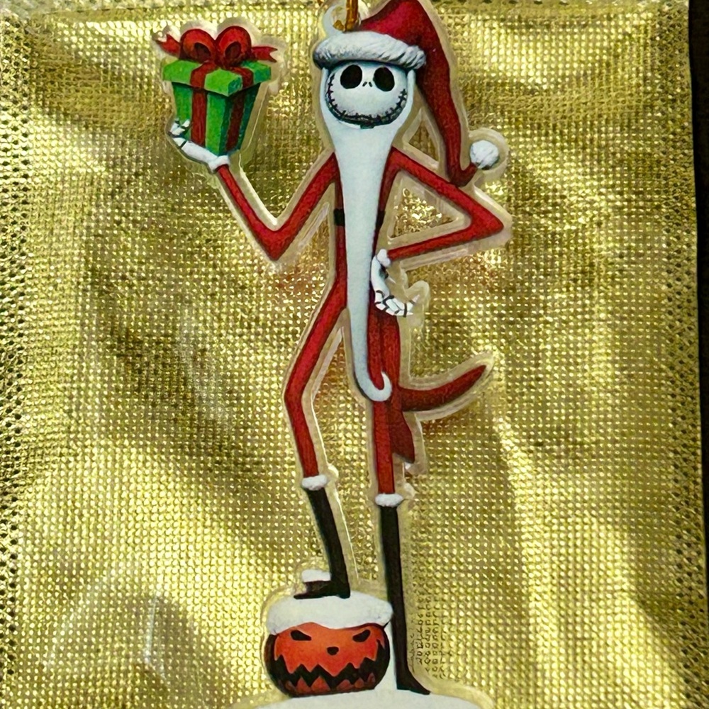 Nightmare Before Christmas Jack the Pumpkin King as Santa Ornament